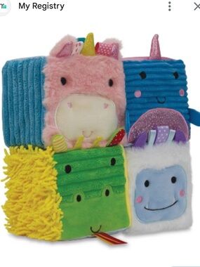 Set of 4 Sensory Snuggables Magical Activity Cubes by Make Believe Ideas.
